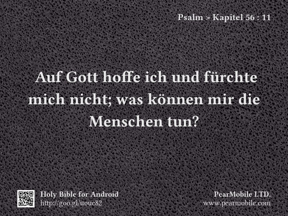 Psalm, Kapitel 56:11